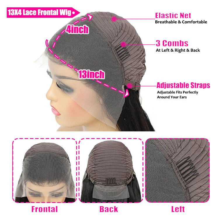 Flash Sale -Yonova Hair 13x4 Full Lace Glueless Bob Wig Wear And Go Wig Straight Human Hair 10 Inch