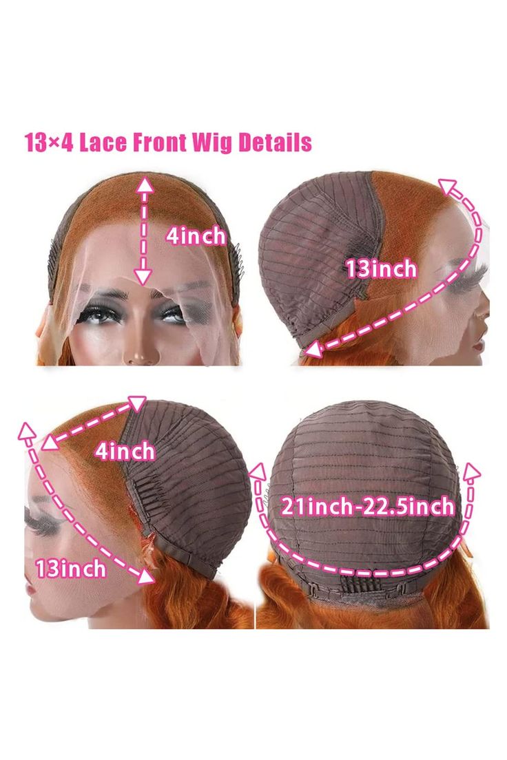 Hot combo | 13X4 Full Frontal Lace Natural Color Bob Wig+Orange #350 Color BOB Wig