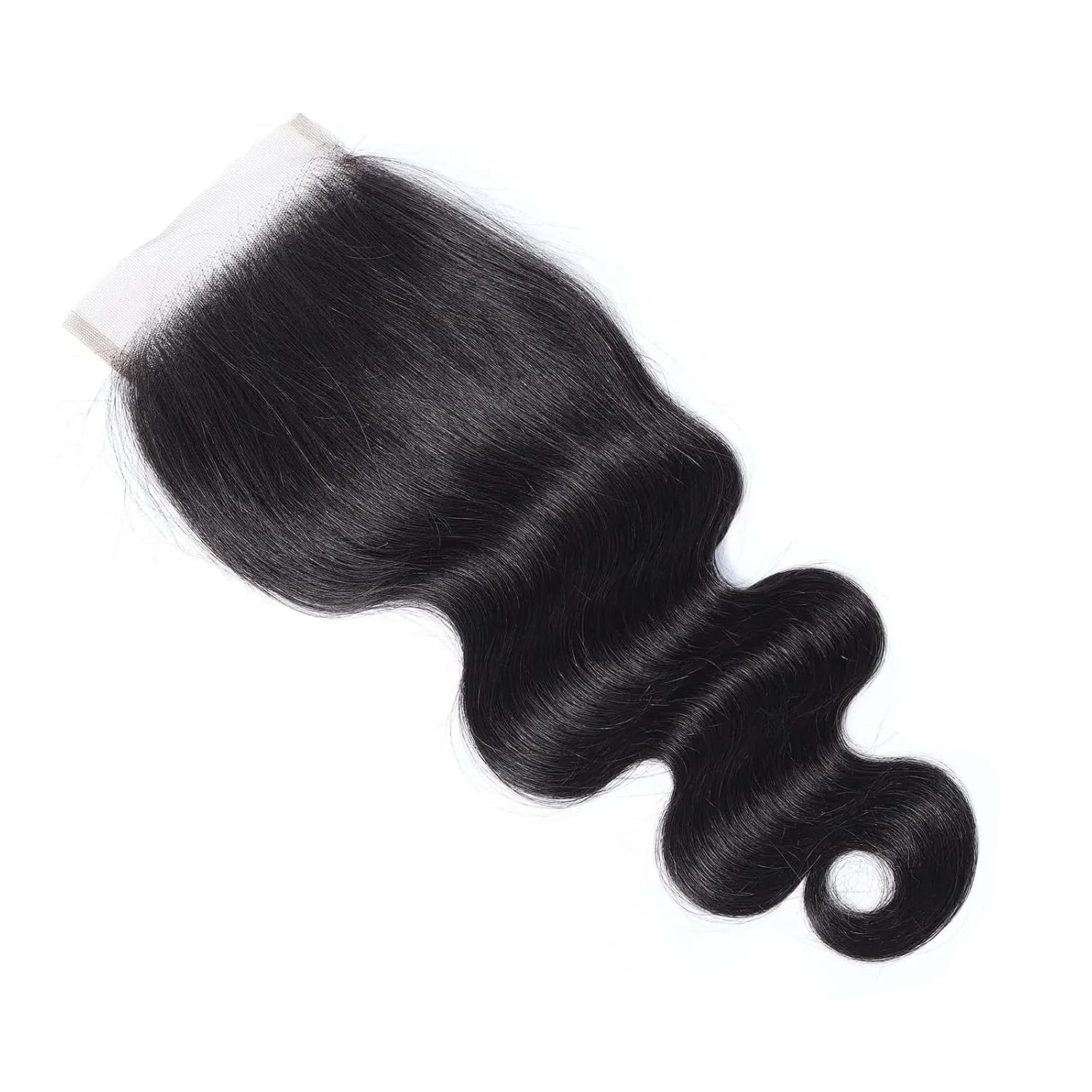 Yonova Body Wave Human Hair Bundles 100% Virgin Hair Bundles with 4x4 Lace Closure Brazilian Unprocessed Real Hair Weft Extensions for Sew In, Quick Weave, Traditional Double Drawn