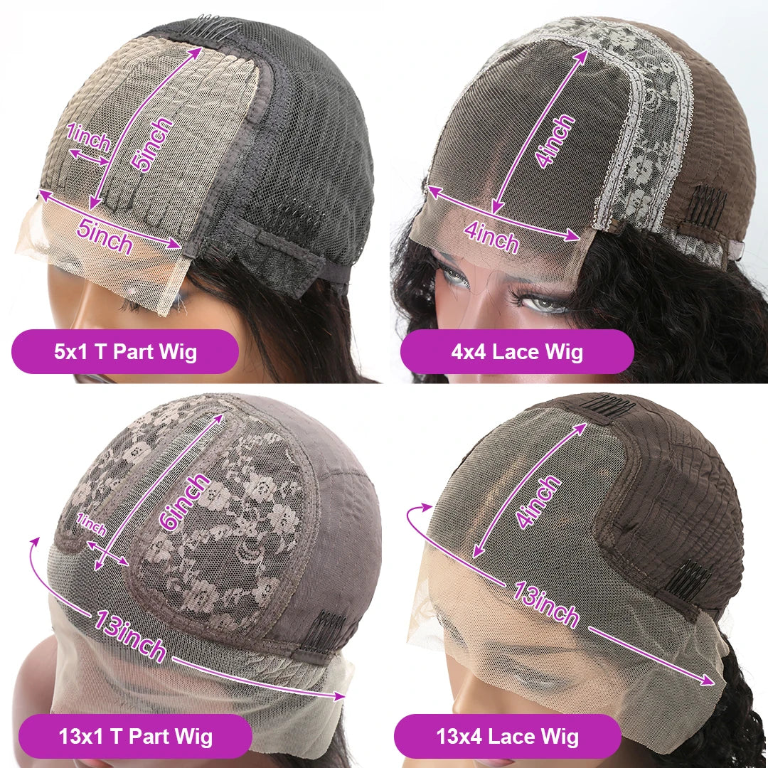 13x1 Lace T Part Short Bob Wig Brazilian Bone Straight Bob Wig T Part Lace Front Human Hair Wigs