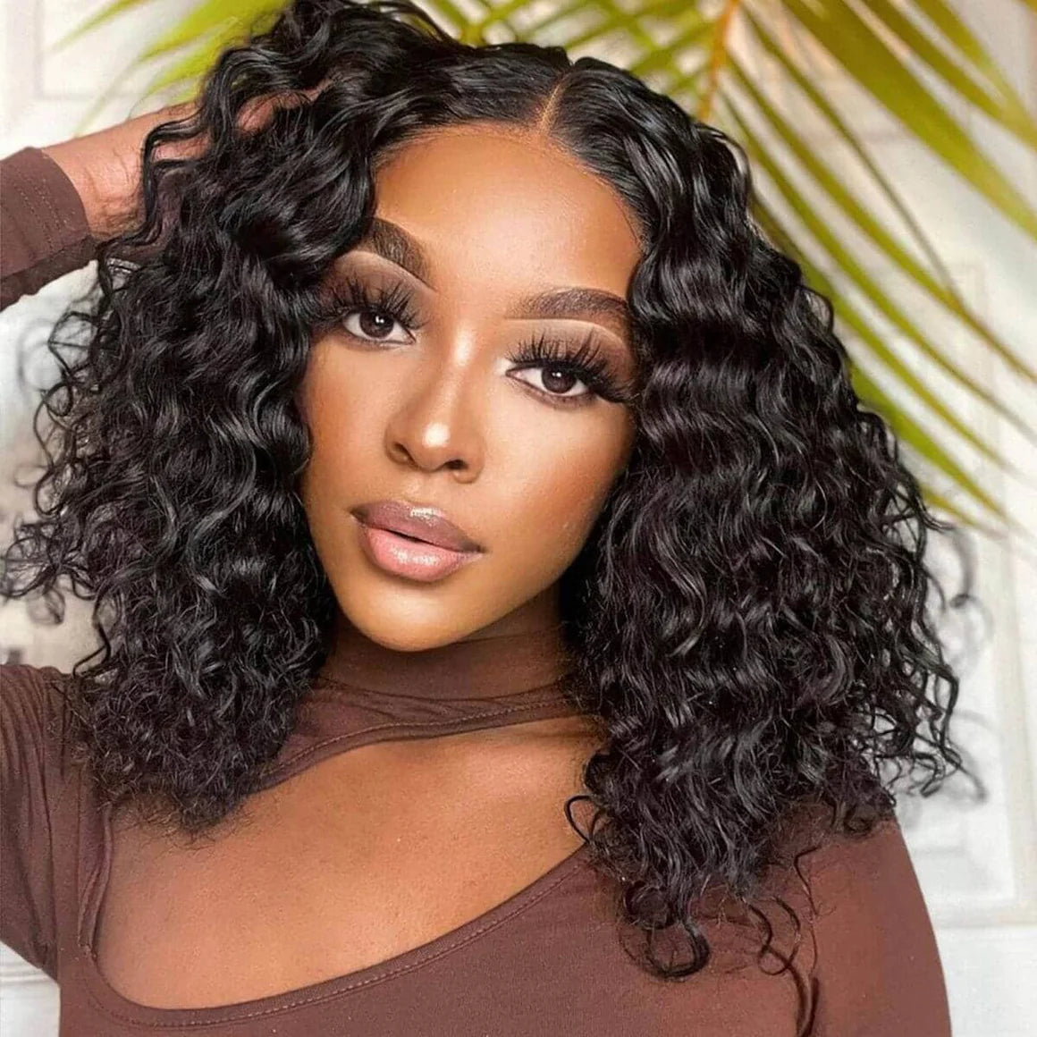 Water Wave 13X4 Lace Front Short Bob Wigs Human hair