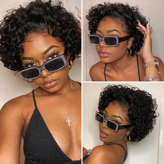Hot combo | 13x4 Full Frontal Straight Bob Wig+Curly Pixie Cut Wig