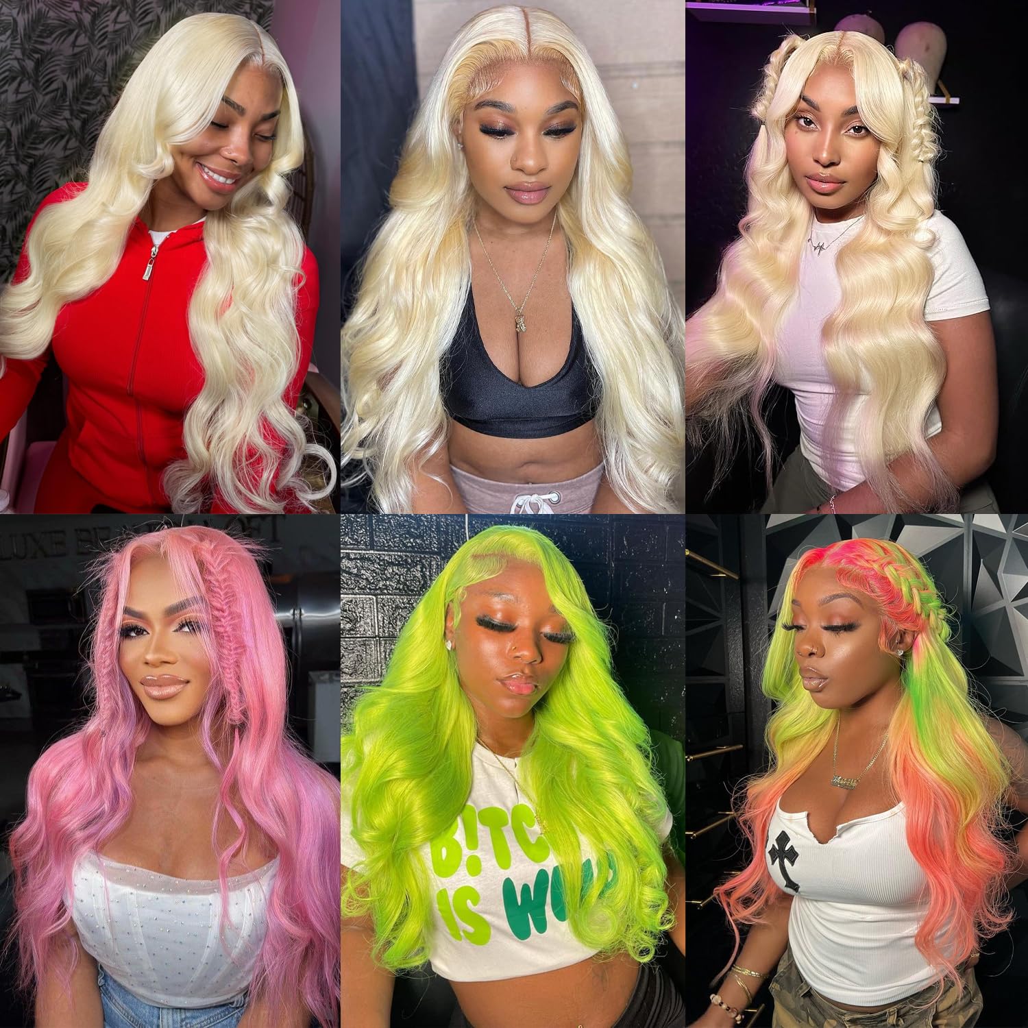 613 Blonde Lace Frontal Wig Brazilian 13×6 Body Wave Lace Front Wig 180% / 250% Density Straight or Body Wave Human Hair Lace Wigs