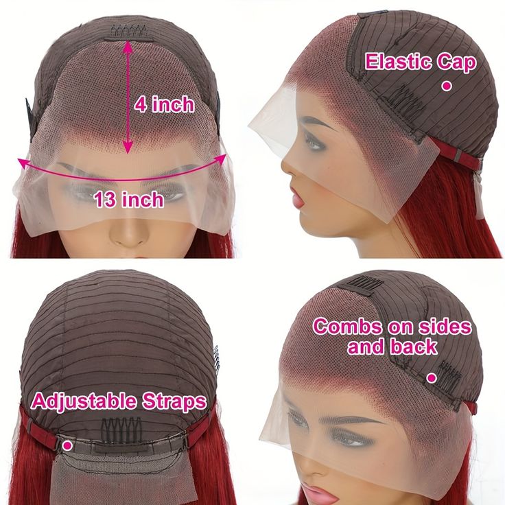 South Africa Short Cut Lace Front Wigs Human Hair 99J Burgundy Straight Bob Wigs Human Hair