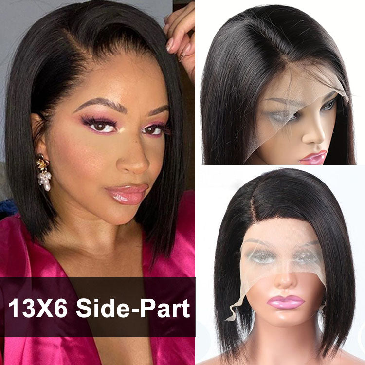 Straight Bob Wig Human Hair 6x6 Lace Short Bob Wig Lace Front Wigs Human Hair for Women