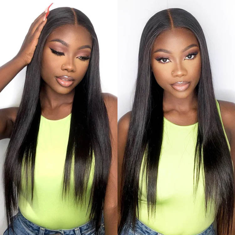 Straight 4x6 Lace Front Glueless Wigs Human Hair Straight HD Transparent Glueless Wigs Human Hair Wear &amp; Go Glueless Lace Wig Brazilian Straight Lace Wigs For Women