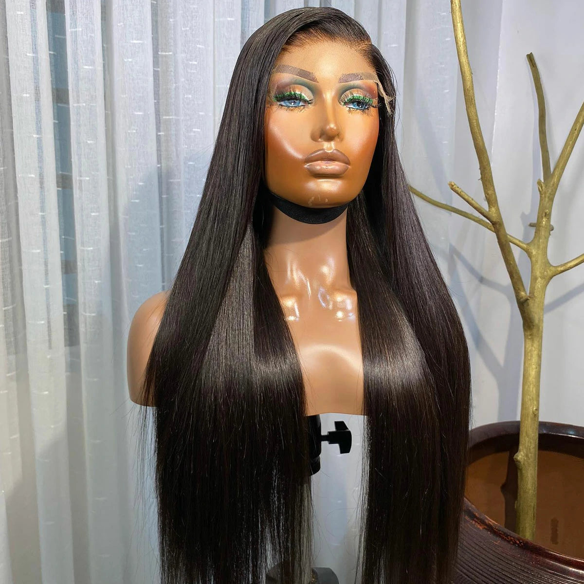 Straight Glueless Lace Front Wigs Human Hair Pre Plucked Bleached Knots 13x6 HD Lace Front Wigs Human Hair 180% Density Lace Frontal Wigs Human Hair with Baby Hair Hairline Glueless Wigs