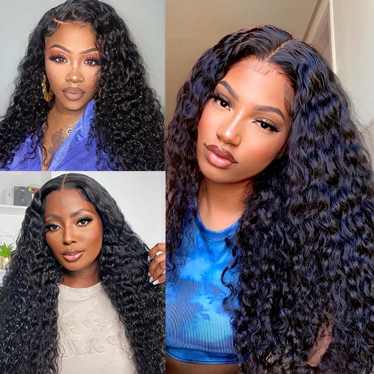 SDD 13x4 Lace Front Wig Water Wave Human Hair For Black Women Glueless Full Lace Wigs