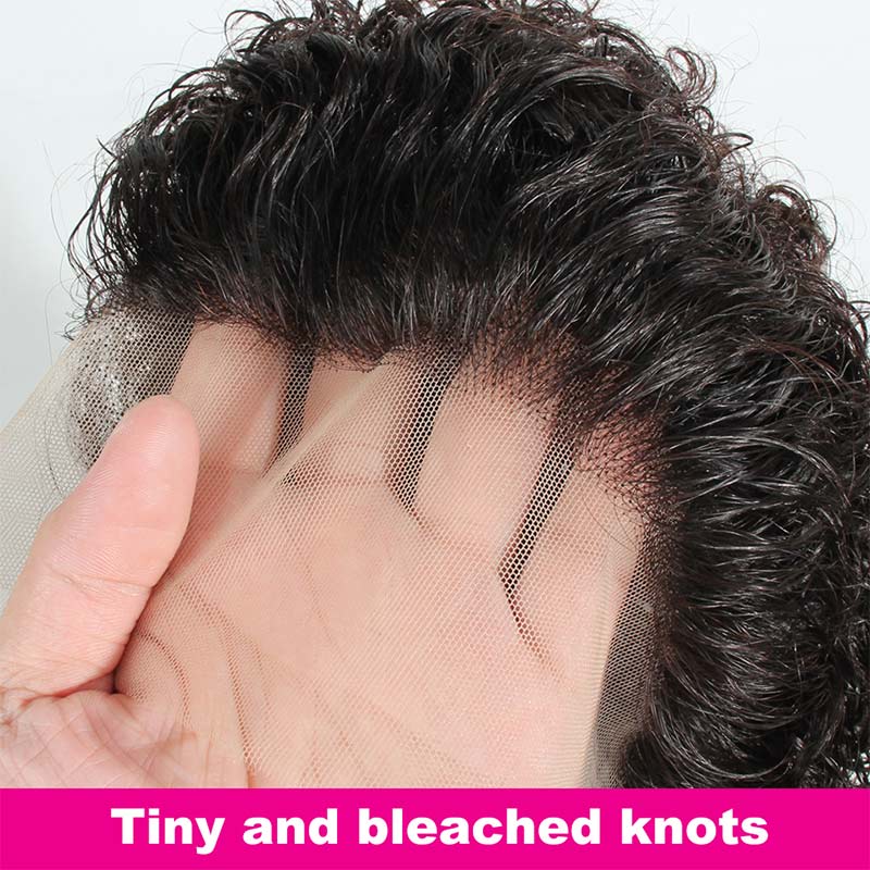 Pixie Cut Wig Human Hair 13x1 Lace Frontal Wigs Short Curly Human Hair Wigs