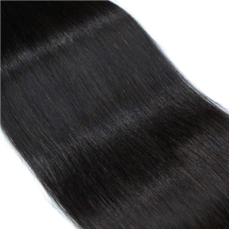 Yonova Straight Hair 3 Bundles With 13x4 Lace Frontal Closure