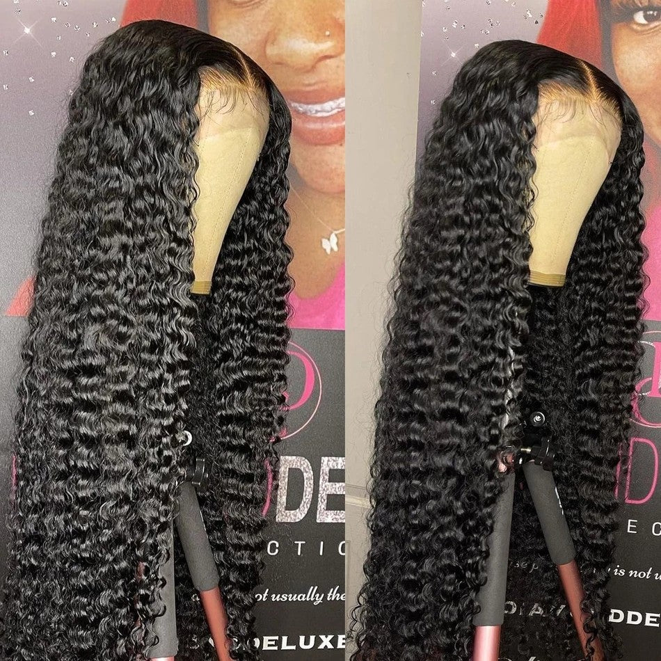13x6 Deep Wave Lace Front Wig  Deep Human Hair Wigs for Black Women Wet And Wavy Frontal Wigs