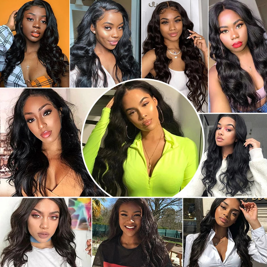 5x5 Lace Closure Wig Body Wave Transparent Lace Closure Wig Malaysia Human Hair Wig For Black Women Pre Plucked Closure Wig