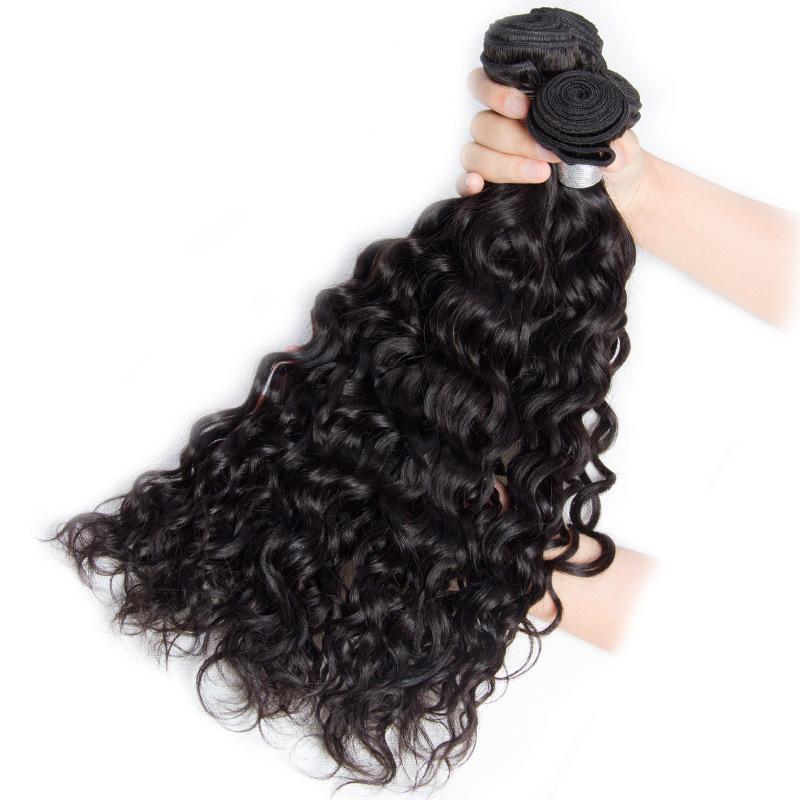 Yonova Water Wave 13x4 Frontal Closure With 3 Bundles