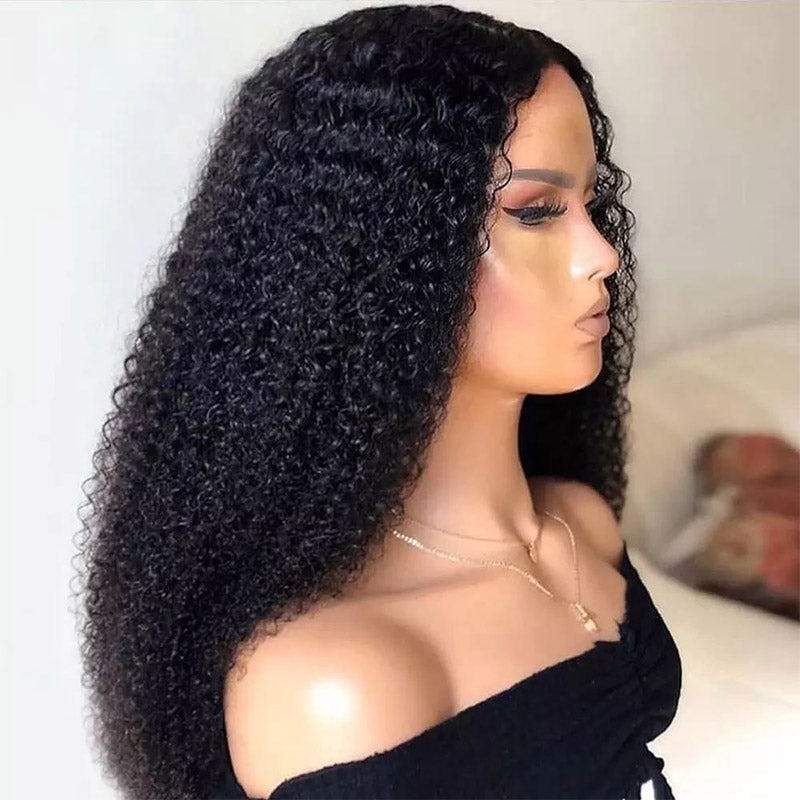 Yonova Curly 13x4 Full Lace Front Wig Remy Human Hair Wigs