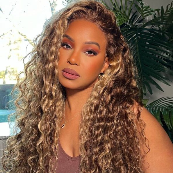13x4 Lace Frontal Highlight Water Wave Wig