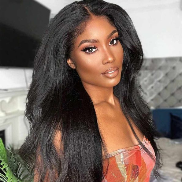 360 Lace Frontal Kinky Straight Wig