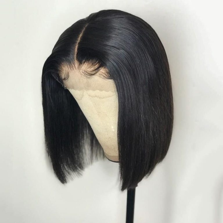 Straight Short Bob Wig 4x4 Lace Closure Wig - Yonova Hair