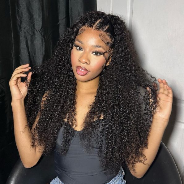 13x4 Lace Frontal Kinky Curly Wig