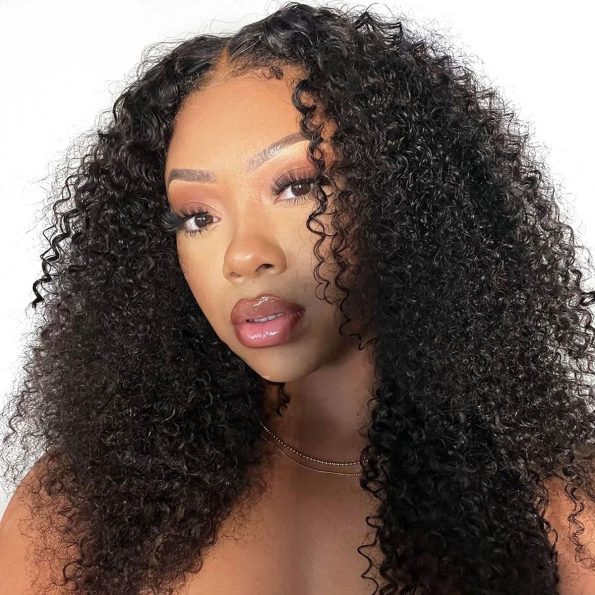 Kinky Curly 4X4 Lace Closure Wigs